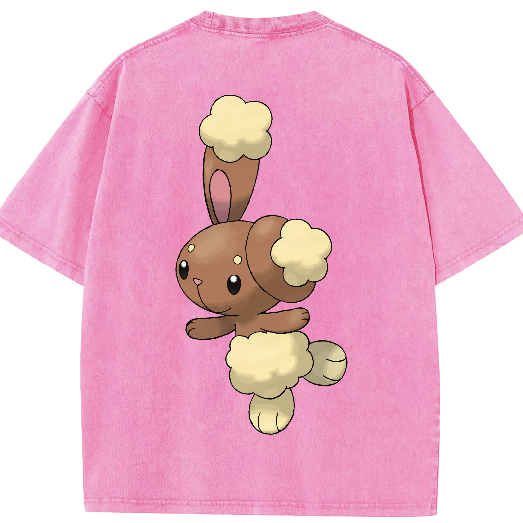 （画像用） ポケットモンスター Pokémon 綿100% ヴィンテージ風 半袖Tシャツ（背面プリント）